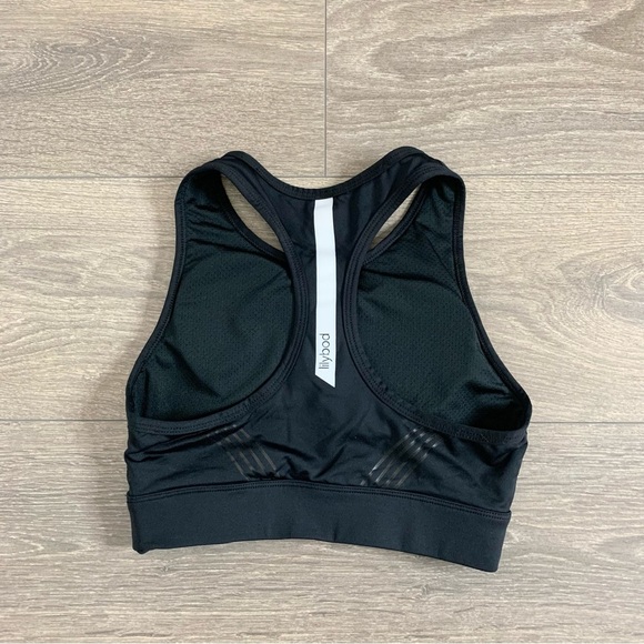 Lilybod Women's Sports Bra Tank Top Black Activewear Cropped Racerback Size XS - Picture 6 of 6